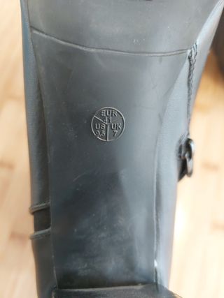 Botines tacón piel