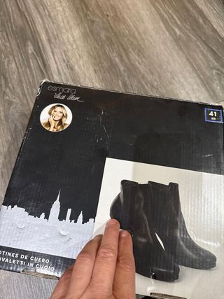 Botines tacón piel. Edición Heidi Klum.