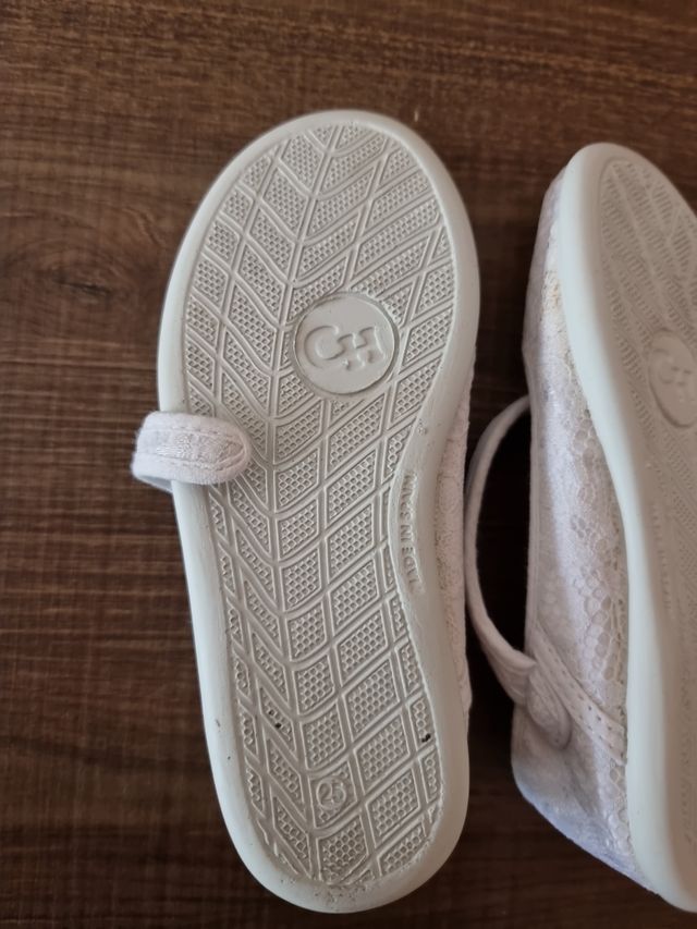 Zapatos niña boda Blancos Keitos Talla 25