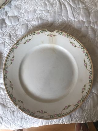 platos loza antiguos