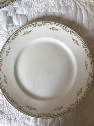 platos loza antiguos