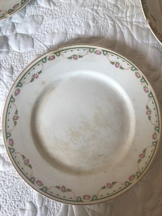 platos loza antiguos