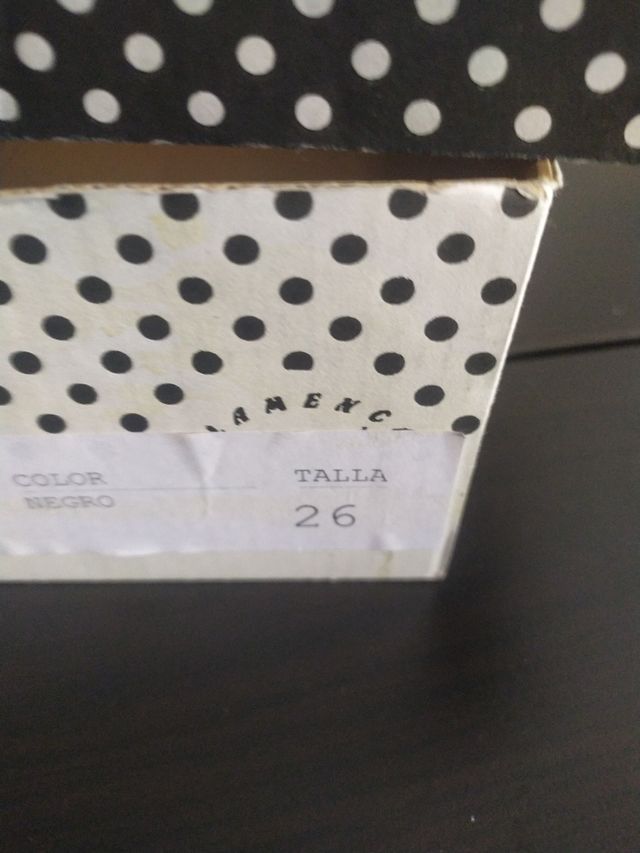 Zapatos flamenca niña talla 26