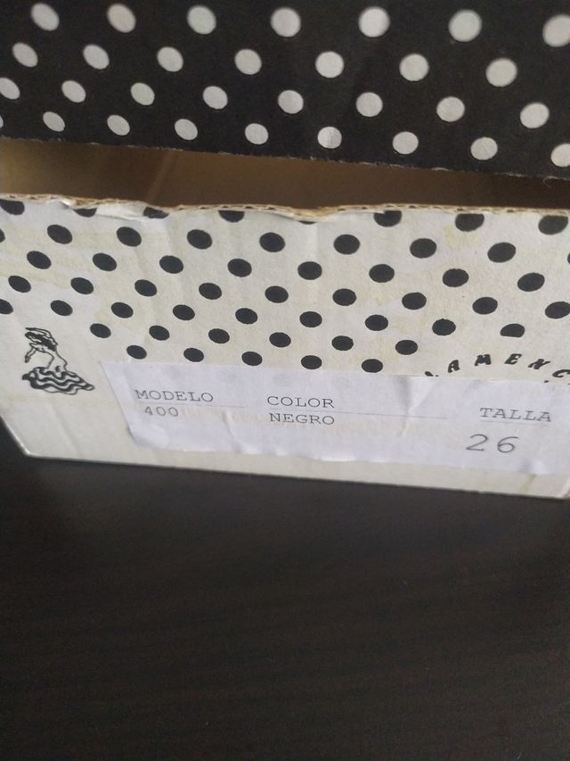 Zapatos flamenca niña talla 26