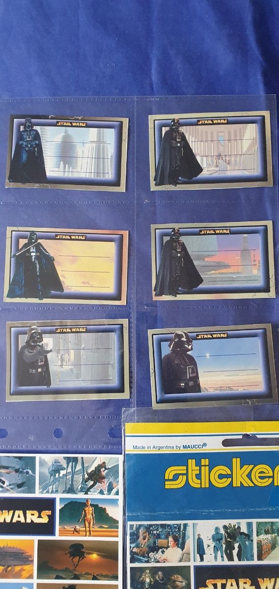 Star wars: Pegatinas Maucci Argentina 1997