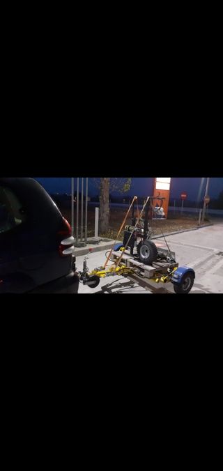 remolque Grua portacoches C freno robot plegable