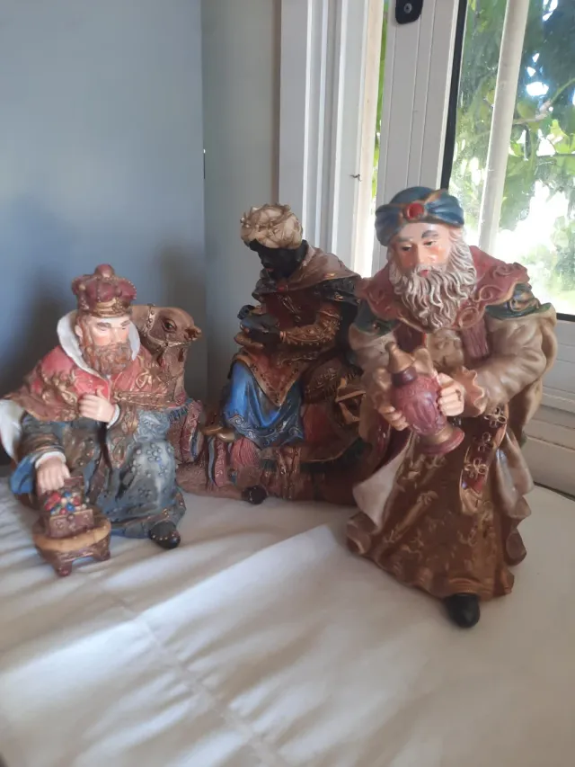 Tre grandi Magi in resina
