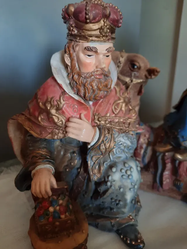 Tre grandi Magi in resina