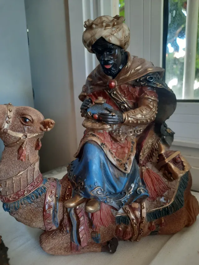 Tre grandi Magi in resina