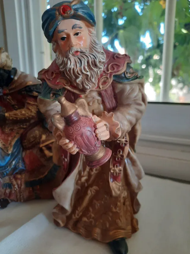 Tre grandi Magi in resina