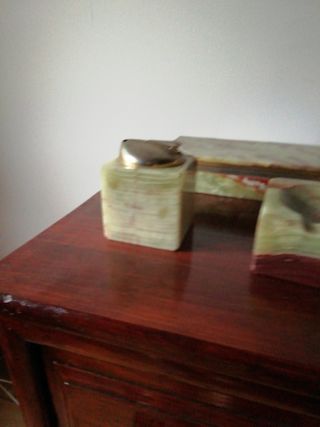 Juego fumador 3 piezas, de ónice