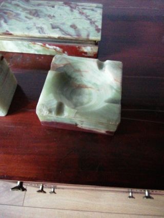 Juego fumador 3 piezas, de ónice