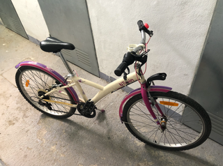 Bicicleta niña B'Twin Nature + cesta delante