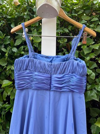 vestido de fiesta color lavanda