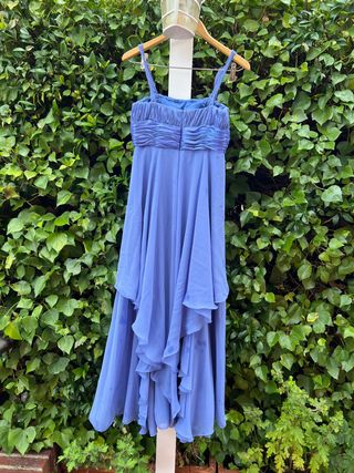 vestido de fiesta color lavanda