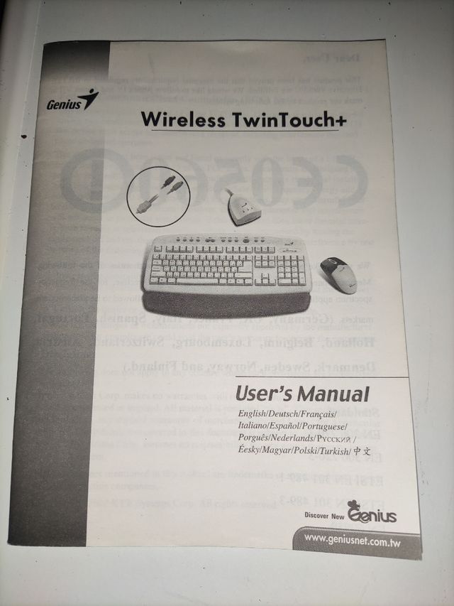 Teclado y ratón GENIUS wireless p2p