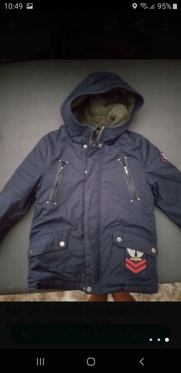 OFERTA...CHAQUETA IKKS NIÑO NIÑA TALLA 8 invierno