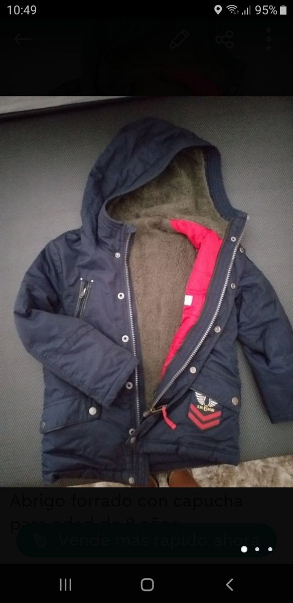 OFERTA...CHAQUETA IKKS NIÑO NIÑA TALLA 8 invierno