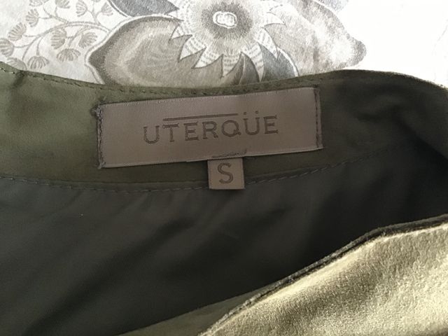 Camisa ante con manga tres cuartos Uterqüe
