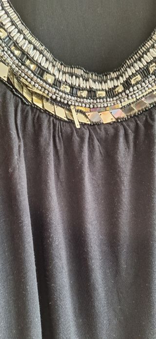 Camiseta blusa abalorios vintage Y2K 