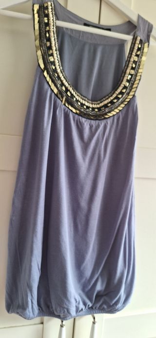 Camiseta blusa abalorios vintage Y2K 