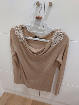 Camiseta de manga larga en punto vero moda