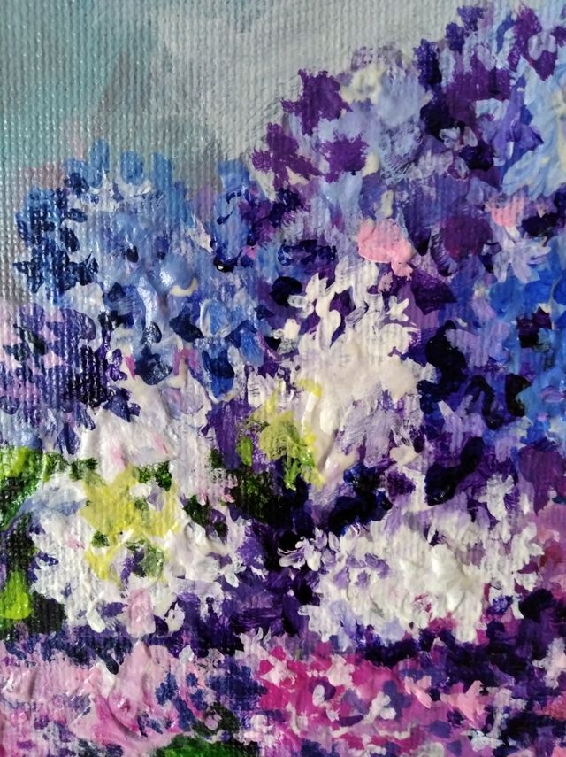 Cuadro acrílico flores