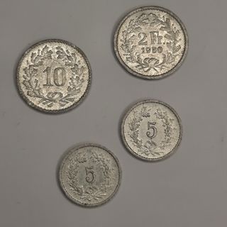 MONEDAS SUIZA FANTASÍA
