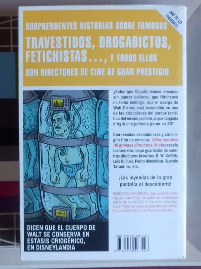 LIBRO VIDAS SECRETAS DE GRANDES DIRECTORES DE CINE