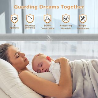 Barriera protettiva per letto per bambini 200 cm 1 unità