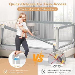 Barriera protettiva per letto per bambini 200 cm 1 unità