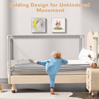Barriera protettiva per letto per bambini 200 cm 1 unità