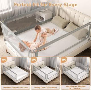 Barriera protettiva per letto per bambini 200 cm 1 unità