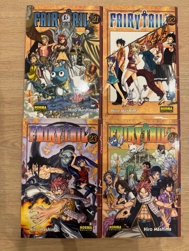 Colección Fairy Tail tomos del 1-19 y del 21-24