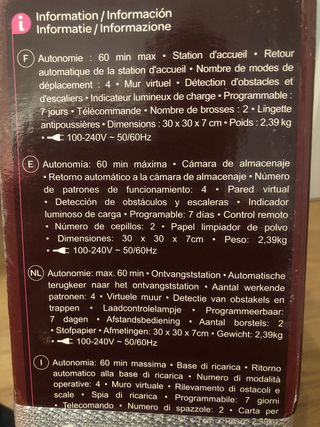 Aspirador robot Carrefour Home NUEVO