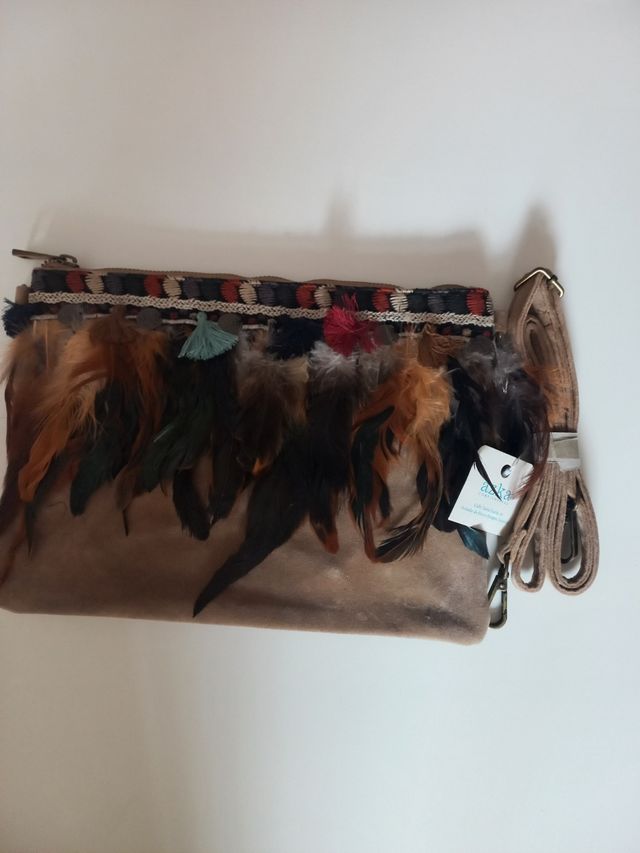 Bolso plumas