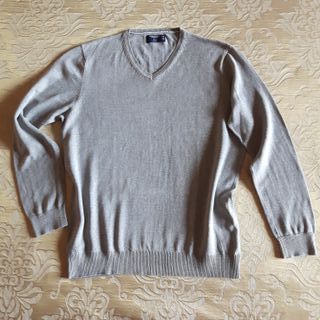 Jersey gris cuello Pico L