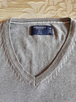 Jersey gris cuello Pico L