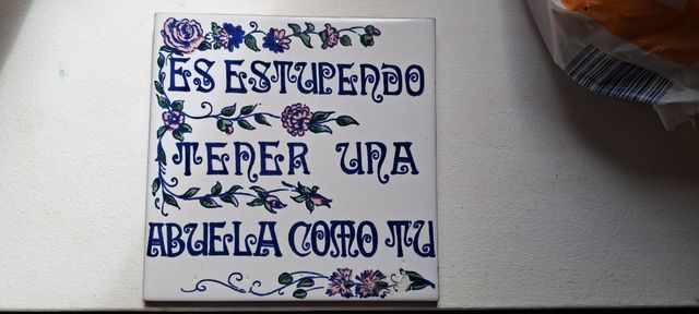 Azulejo Abuela dedicatoria