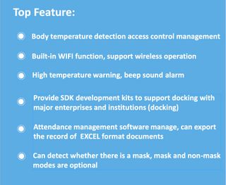 Cámara de reconocimiento facia y control de acceso