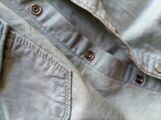 Camisa vaquera sin mangas para niña