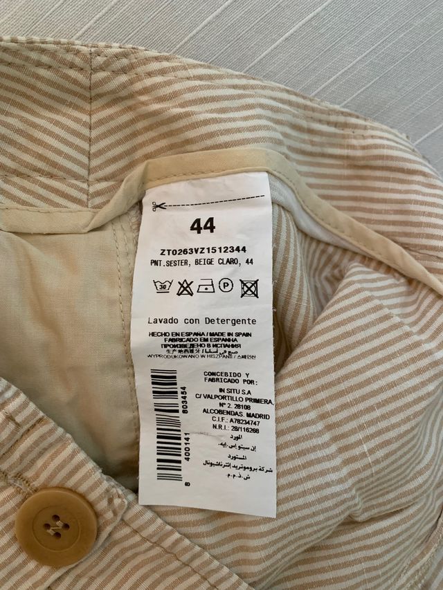 Pantalón pirata de rayas