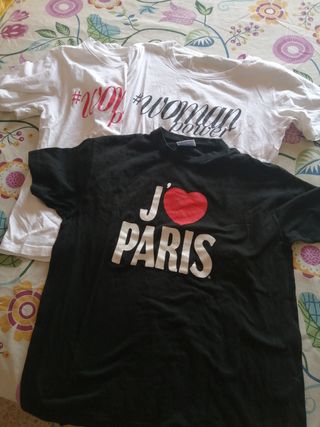 Camisetas manga corta largas y cortas de tiro 