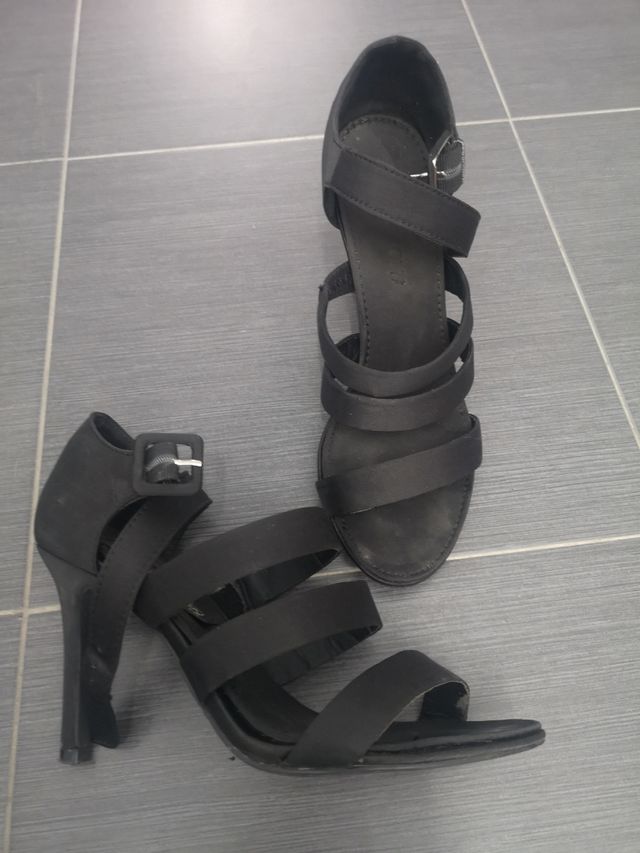 Sandalias fiesta negro 37