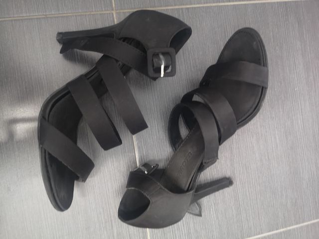 Sandalias fiesta negro 37