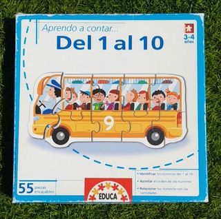 Puzzle Aprendo a contar Del 1 al 10 de EDUCA