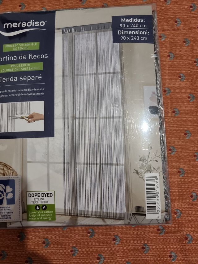 Cortina de flecos puerta