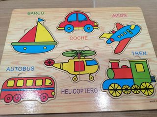 Lote puzzles infantiles madera