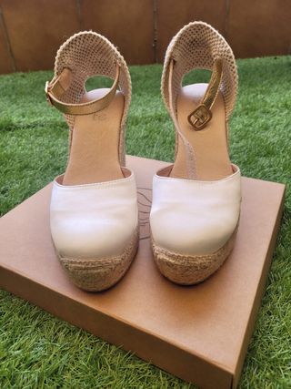 Alpargata cuña novia