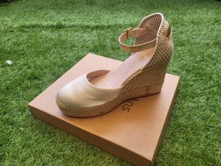 Alpargata cuña novia